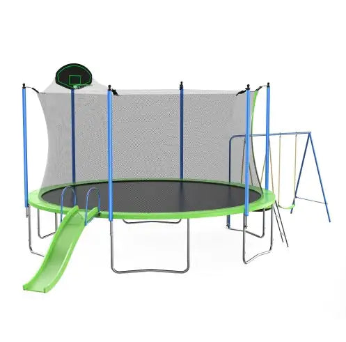 All in one trampoline set