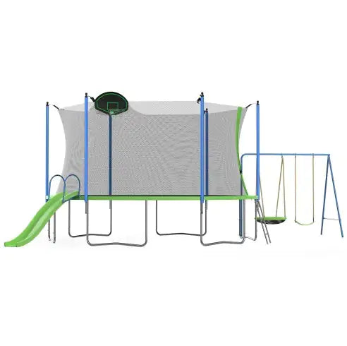 All in one trampoline set