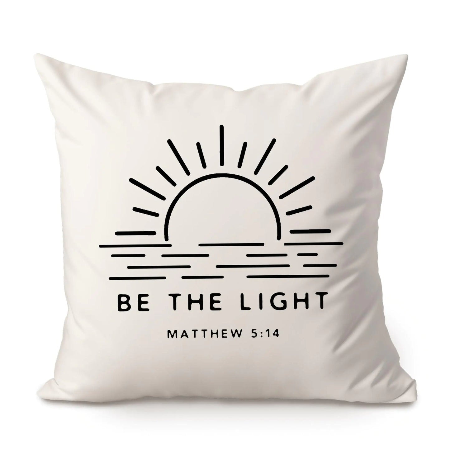 Faithful Light Bible Verse Pillow 18x18