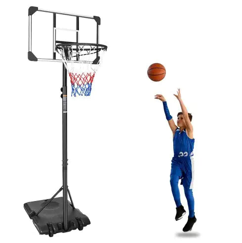 Mobile Junior Basketball System 5.6-7ft with Wheels